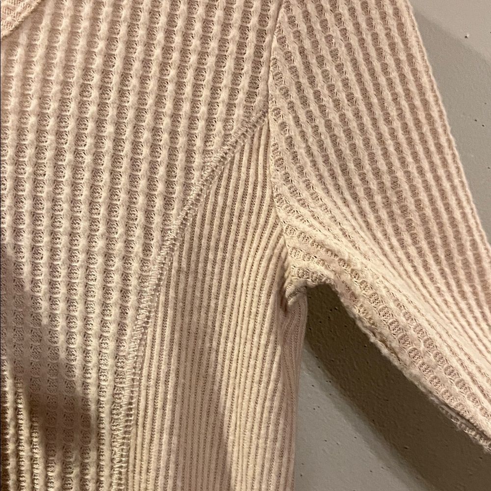 NWT Blue Rain Waffle Long Sleeve Top - Picture 5 of 9